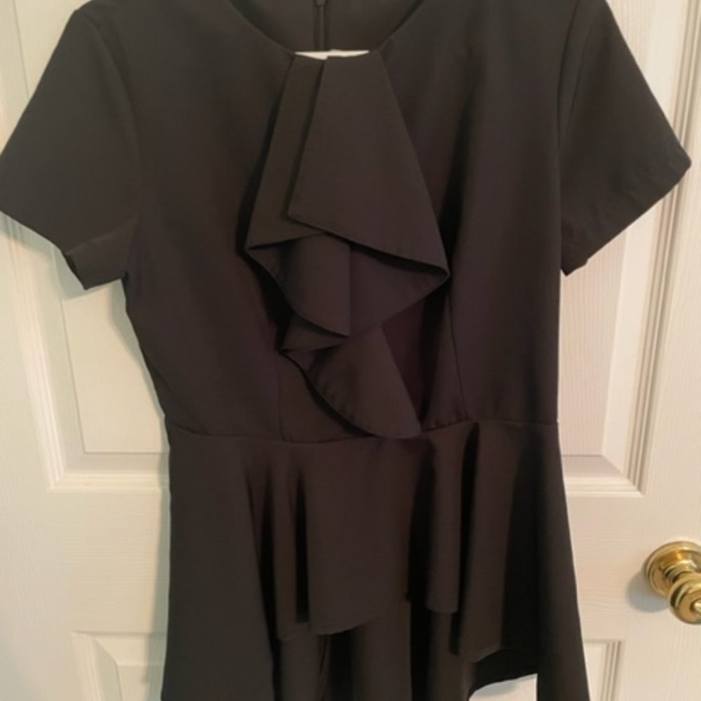 Black Peplum Blouse